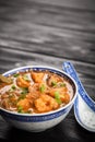 Asian shrimp soup Royalty Free Stock Photo