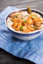 Asian shrimp soup Royalty Free Stock Photo