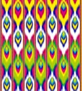 Ikat, adras. Uzbek pattern.