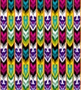 Ikat, adras. Uzbek pattern. Royalty Free Stock Photo