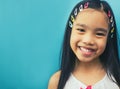 Asian smiling little girl portrait Royalty Free Stock Photo