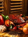 Asian Spicy Black Pepper Crab Royalty Free Stock Photo