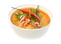 Asian spicy soup with meat