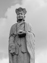 Black and White Asian Religious Statue