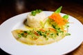 Asian steamed fish with rice