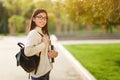 Asian Student Holding Books And Looking At Camera Royalty Free Stock Photo