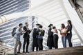 Asian students graduate being congratulated by their parent at graduation Royalty Free Stock Photo