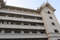 Asian-style white tall concrete buildings, selectable focus.