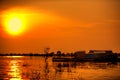 Asian sunset Royalty Free Stock Photo