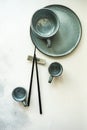 Asian table setting Royalty Free Stock Photo