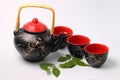 Asian tea set Royalty Free Stock Photo