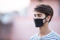 Asian Teenager With mask on Face