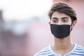 Asian Teenager With mask on Face