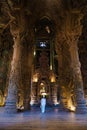 The Sanctuary of Truth wooden temple in Pattaya Thailand, sculpture of Sanctuary of Truth temple Royalty Free Stock Photo