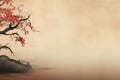 Asian themed background large copy space - stock picture backdrop