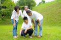 Asian three generation family Royalty Free Stock Photo