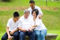 Asian three generation family Royalty Free Stock Photo