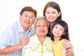 Asian three generations family Royalty Free Stock Photo