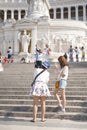 Asian Tourists in Rome