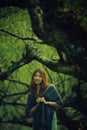 Asian tourists woman on view point at Tea garden doi angkhang T Royalty Free Stock Photo