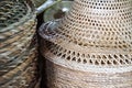Asian traditional handmade weaving bamboo hat