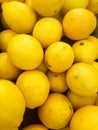 Asian tropical fresh yellow lemon, Indonesian lemon.Fruit healthy. Royalty Free Stock Photo