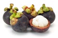 Asian tropical mangosteen fruit Royalty Free Stock Photo