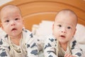 Asian twin boys