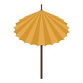 Asian umbrella icon, isometric style