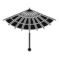 Asian umbrella icon, simple style