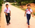 Asian vietnamese preteen pioner kids