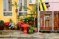 Shek o village at rainy day in Hong Kong Royalty Free Stock Photo