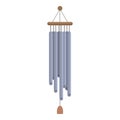 Asian wind chime icon cartoon vector. Sound nature hang