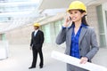 Asian Woman Architect Royalty Free Stock Photo