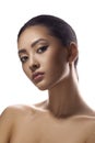 Asian Woman Beauty Face Closeup Portrait Royalty Free Stock Photo