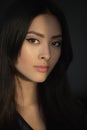 Asian Woman Beauty Face Closeup Portrait Royalty Free Stock Photo