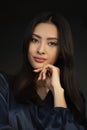 Asian Woman Beauty Face Closeup Portrait Royalty Free Stock Photo