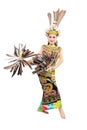 Asian woman dancing East Kalimantan traditional dance Giring-Giring dance Royalty Free Stock Photo