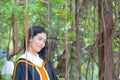Asian woman in Graduate dress Royalty Free Stock Photo