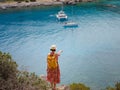 Anthony Quinn bay, trip to Rhodes island, Greece Royalty Free Stock Photo