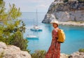 Anthony Quinn bay, trip to Rhodes island, Greece Royalty Free Stock Photo