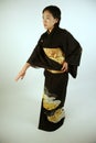 Asian woman in a kimono Royalty Free Stock Photo