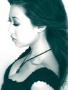 Asian Woman In Profile