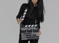 Asian Woman Studio Movie Production Staff