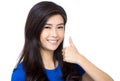 Asian woman thumb up Royalty Free Stock Photo