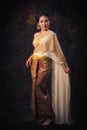 Asian woman in tradition dress