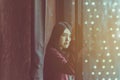 Asian woman depression of lonely have a headache at home,Mental disorder health care,World suicide prevention day concept Royalty Free Stock Photo