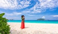 Asian women, standing and taking pictures