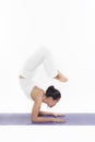 Asian Yoga Training Master Royalty Free Stock Photo