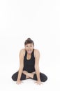 Asian Yoga Training Master Royalty Free Stock Photo